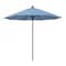California Umbrella 9' Black Aluminum Market Patio Umbrella, Sunbrella Air Blue 194061335222 - alternate 1